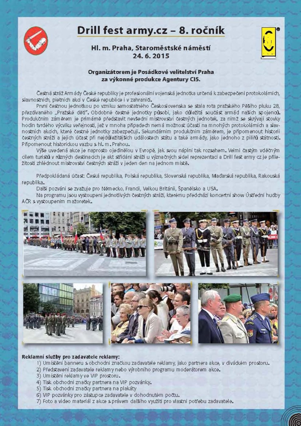 Drill fest army.cz 24.6.2015 Staroměstské náměstí