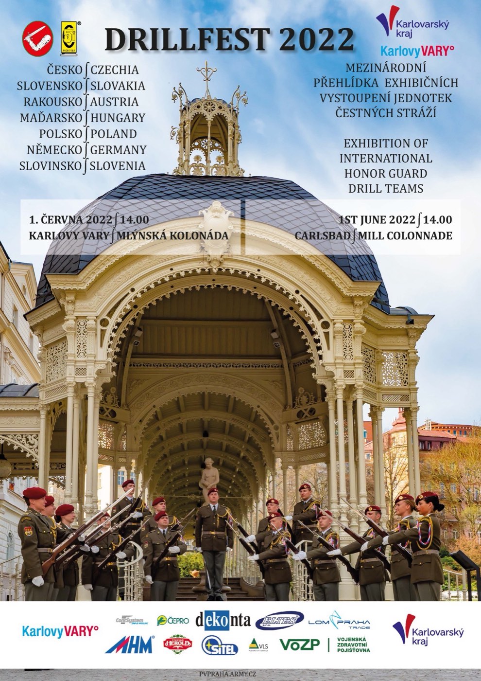 DrillFest 2022 1.6.2022 Karlovy Vary- Mlýnské nábřeží- 2.6.2022 Praha - Hradčanské náměstí