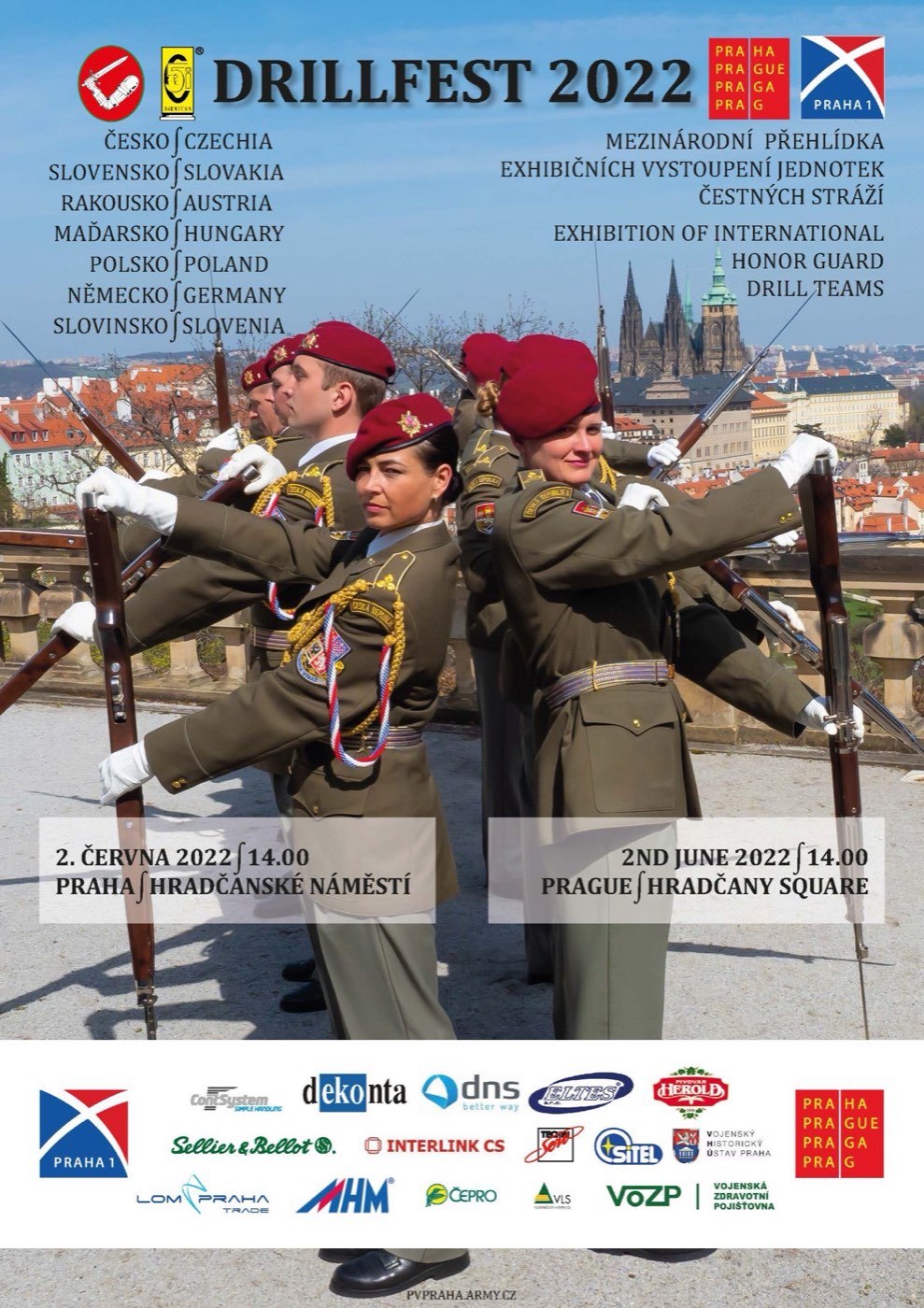 DrillFest 2022 1.6.2022 Karlovy Vary- Mlýnské nábřeží- 2.6.2022 Praha - Hradčanské náměstí
