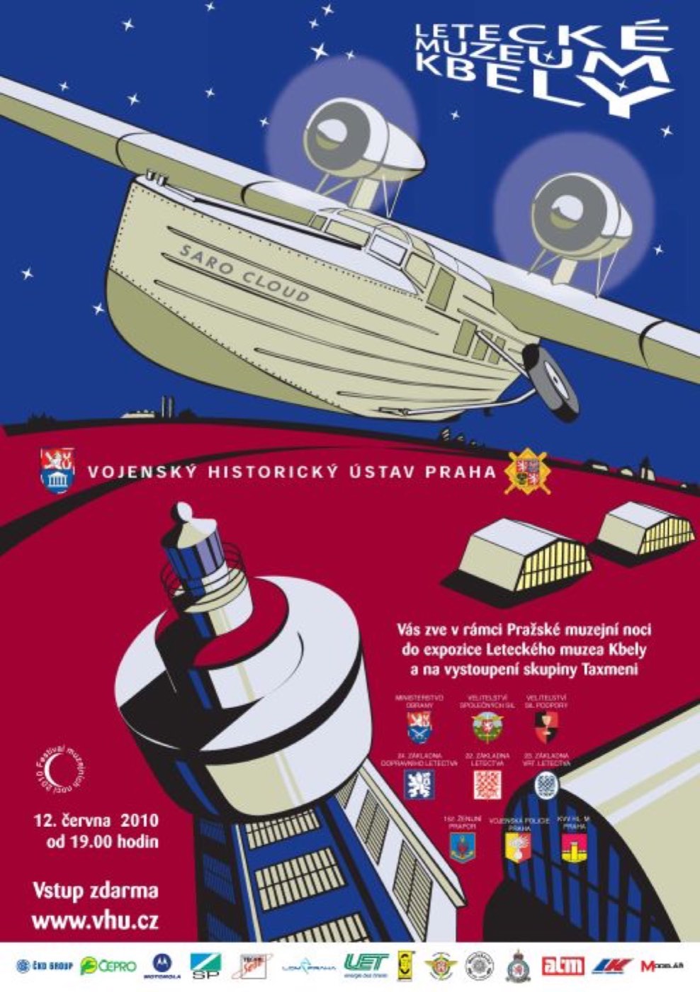 7.ročník muzejní noci -Letecké muzeum VHÚ Praha 12.června od 19.00 hodin