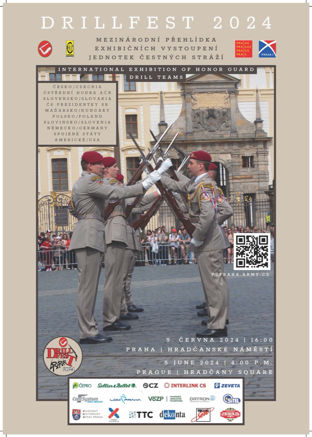 DrillFest 2024 Praha Hradčanské náměstí 5.6.2024 Olomouc Horní náměstí 6.6.2024