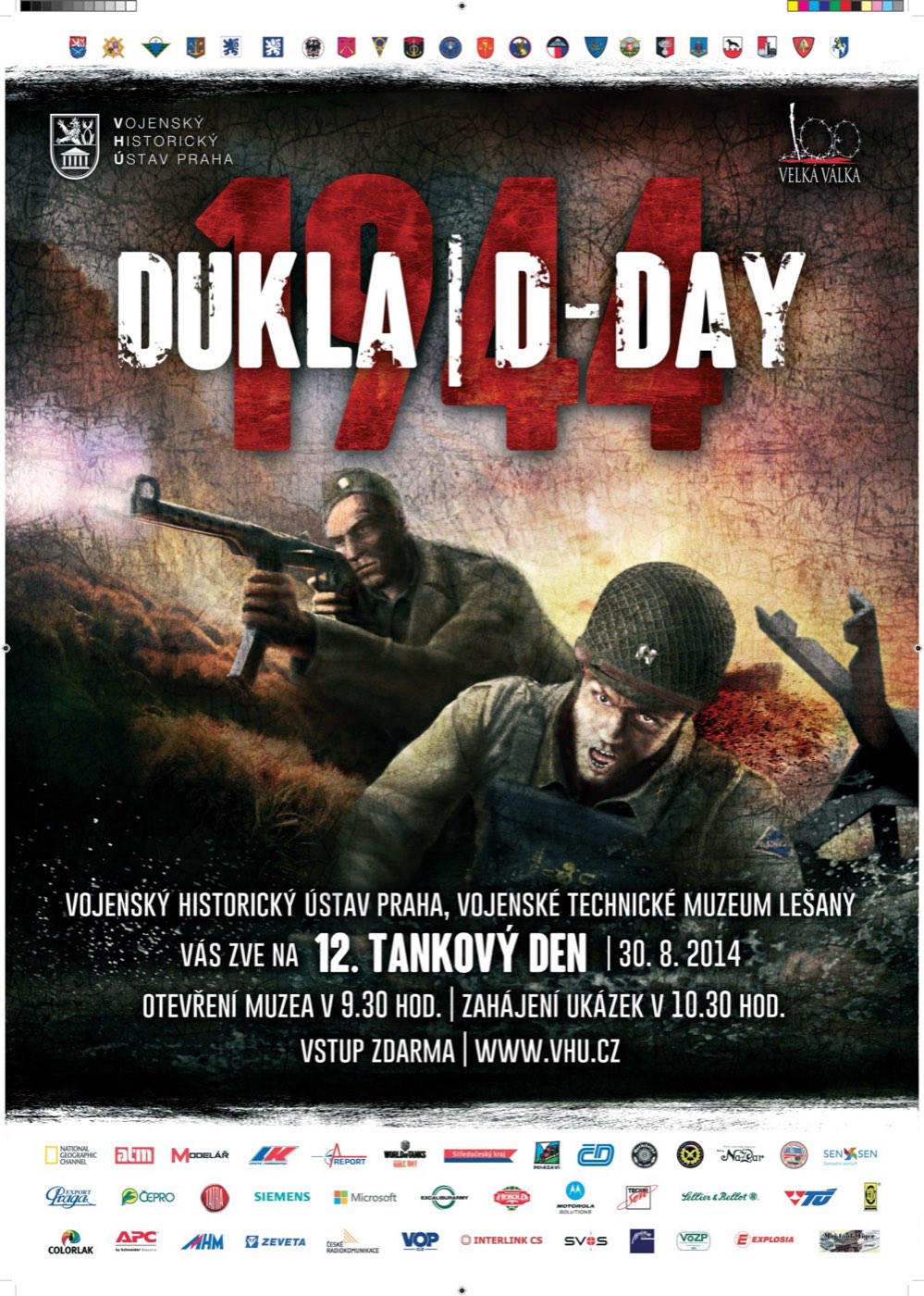 12.Tankový den - 30.8.2014 VHÚ Praha Vojenské technické muzeum Lešany